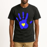 Hand Heart Down Syndrome Awareness Tall T-Shirt