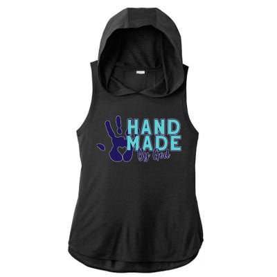 Hand Made God Ladies PosiCharge Tri-Blend Wicking Draft Hoodie Tank