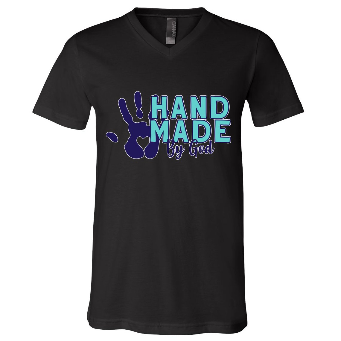 Hand Made God V-Neck T-Shirt