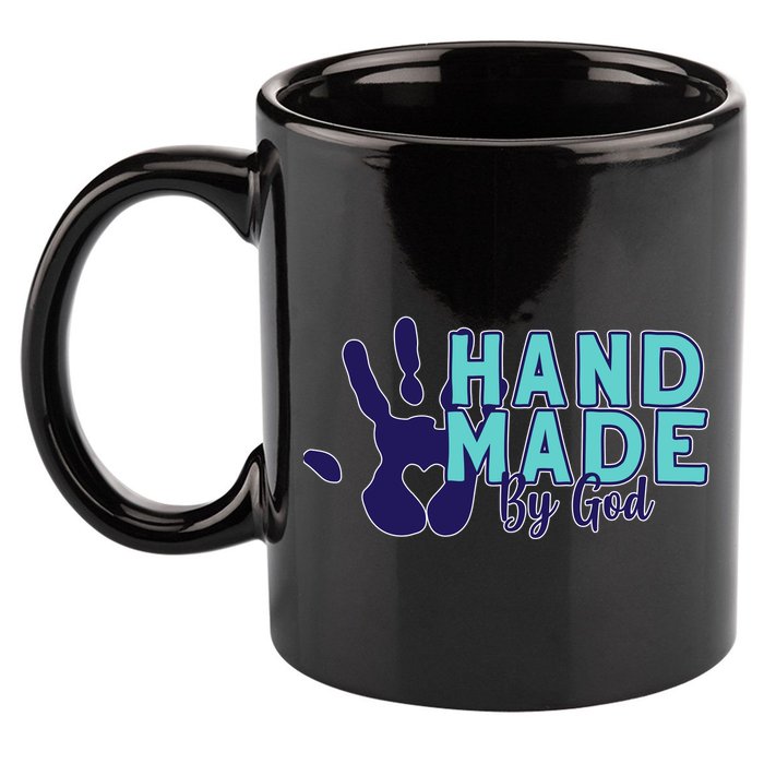 Hand Made God 11oz C Handle Ceramic Mug