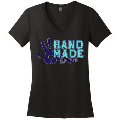 Hand Made God Women's V-Neck T-Shirt