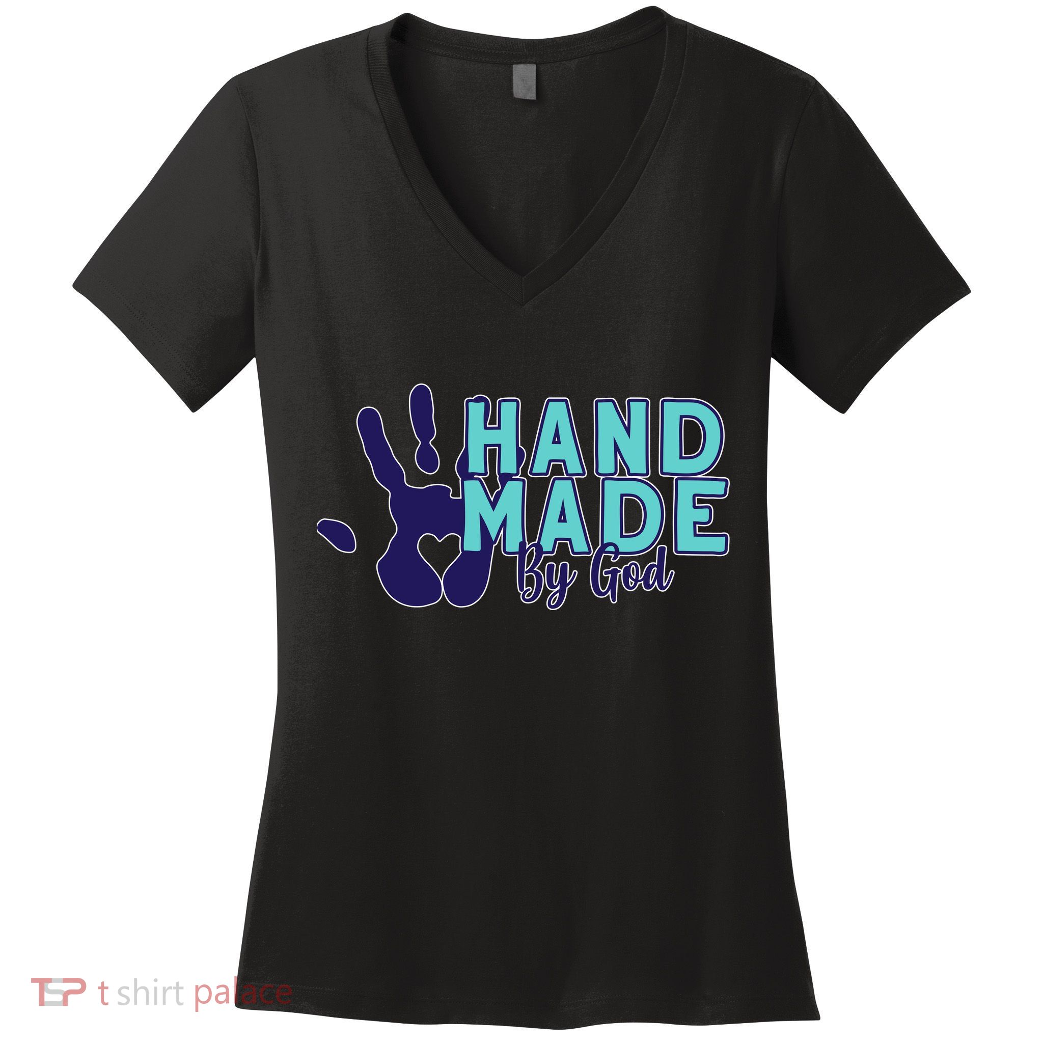 Hand Made God Women's V-Neck T-Shirt