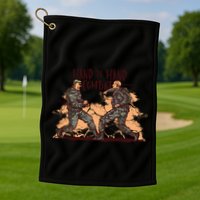 Hand To Hand Combat Army Golf Towel