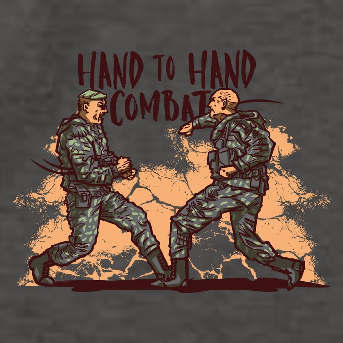 Hand To Hand Combat Army Vector Backpack