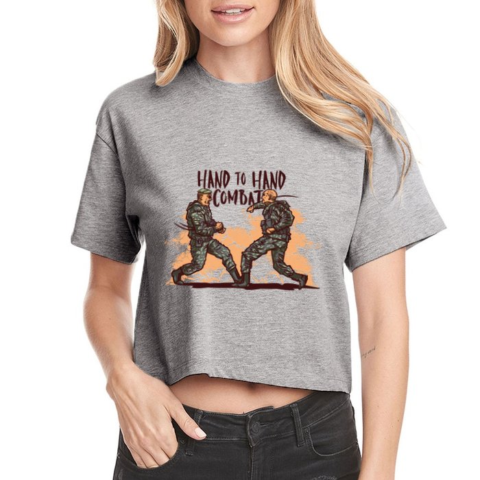 Hand To Hand Combat Army Crop Top