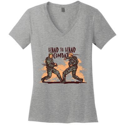 Hand To Hand Combat Army Women's V-Neck T-Shirt