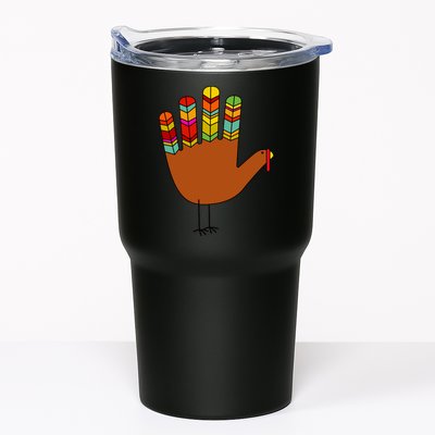 Hand Turkey Thanksgiving Day Tumbler