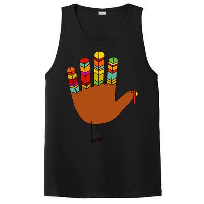 Hand Turkey Thanksgiving Day PosiCharge Competitor Tank