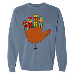 Hand Turkey Thanksgiving Day Garment-Dyed Sweatshirt