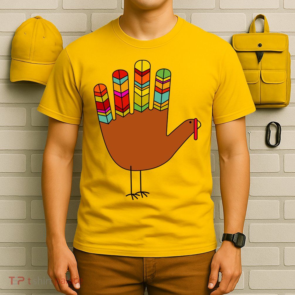 Hand Turkey Thanksgiving Day T-Shirt