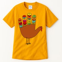 Hand Turkey Thanksgiving Day Tall T-Shirt