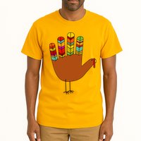 Hand Turkey Thanksgiving Day Tall T-Shirt