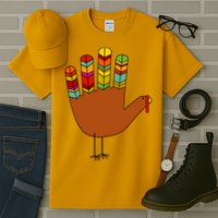 Hand Turkey Thanksgiving Day Tall T-Shirt