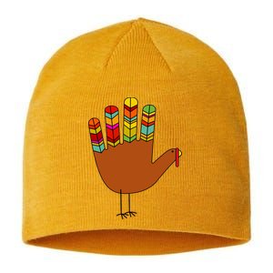 Hand Turkey Thanksgiving Day Sustainable Beanie