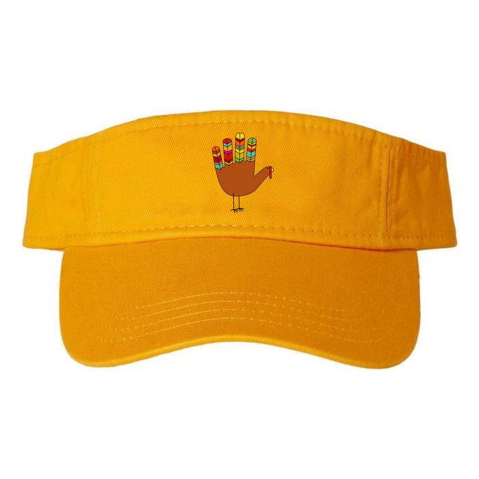 Hand Turkey Thanksgiving Day Valucap Bio-Washed Visor