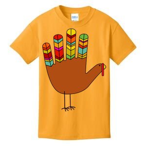 Hand Turkey Thanksgiving Day Kids T-Shirt