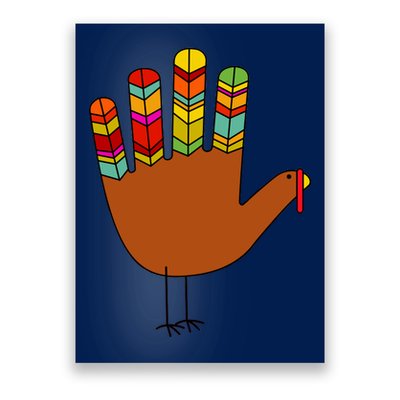 Hand Turkey Thanksgiving Day Poster