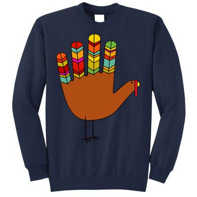 Hand Turkey Thanksgiving Day Tall Sweatshirt