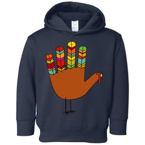 Hand Turkey Thanksgiving Day Toddler Hoodie