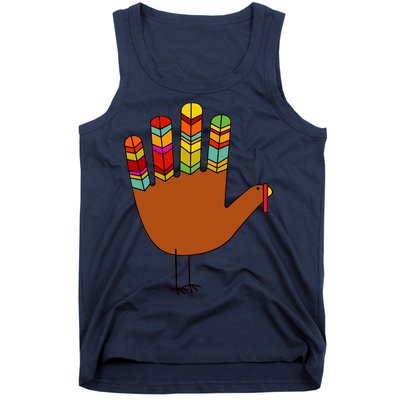 Hand Turkey Thanksgiving Day Tank Top