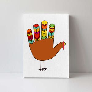 Hand Turkey Thanksgiving Day Canvas