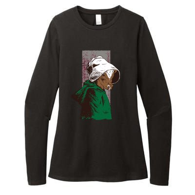 Handmaid Cow Parody Womens CVC Long Sleeve Shirt