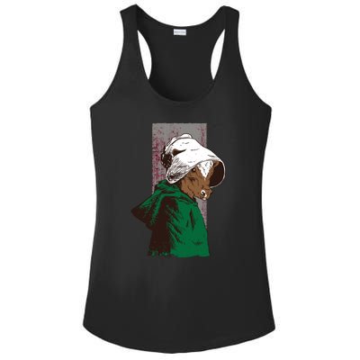 Handmaid Cow Parody Ladies PosiCharge Competitor Racerback Tank