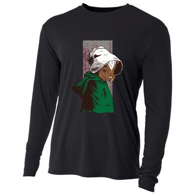Handmaid Cow Parody Cooling Performance Long Sleeve Crew