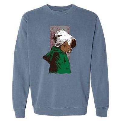 Handmaid Cow Parody Garment-Dyed Sweatshirt