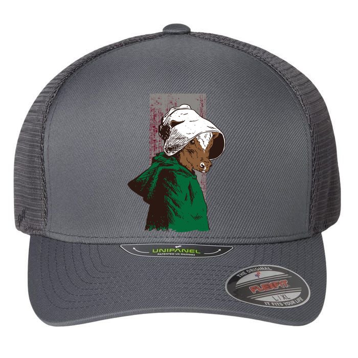 Handmaid Cow Parody Flexfit Unipanel Trucker Cap