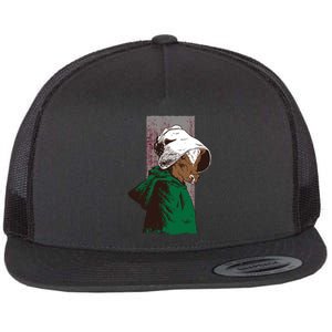 Handmaid Cow Parody Flat Bill Trucker Hat