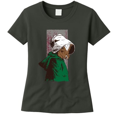 Handmaid Cow Parody Womens T-Shirt
