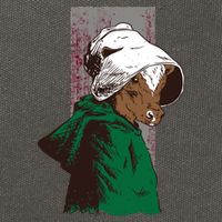 Handmaid Cow Parody Cotton Canvas Backpack