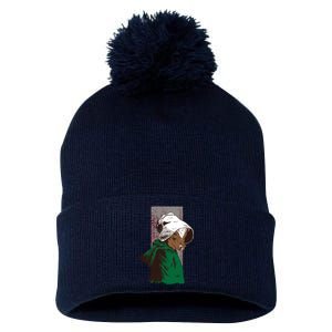 Handmaid Cow Parody Pom Pom 12in Knit Beanie