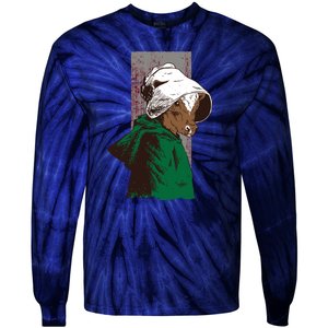 Handmaid Cow Parody Tie-Dye Long Sleeve Shirt