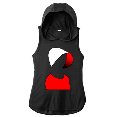 Handmaids Person Portrait Ladies PosiCharge Tri-Blend Wicking Draft Hoodie Tank