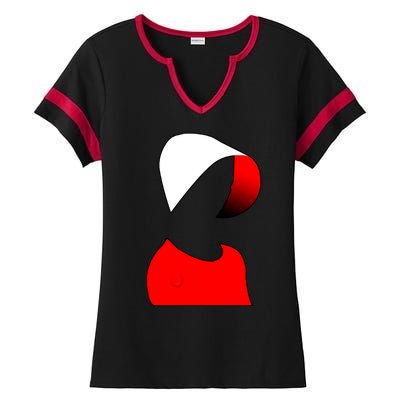 Handmaids Person Portrait Ladies Halftime Notch Neck Tee