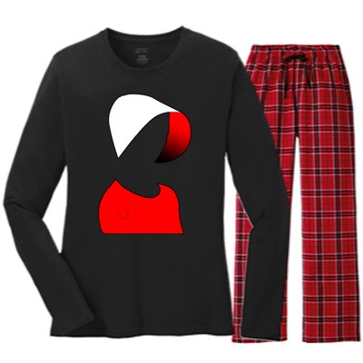 Handmaids Person Portrait Women's Long Sleeve Flannel Pajama Set 