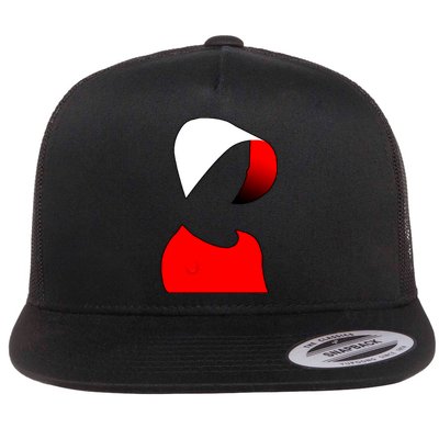 Handmaids Person Portrait Flat Bill Trucker Hat