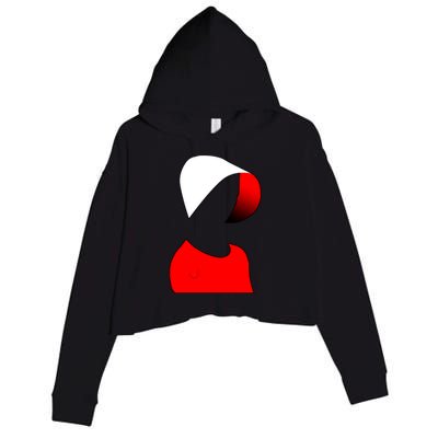 Handmaids Person Portrait Crop Fleece Hoodie