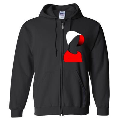 Handmaids Person Portrait Full Zip Hoodie