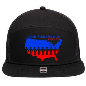 Hands Across America 7 Panel Mesh Trucker Snapback Hat