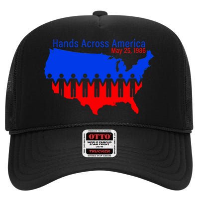 Hands Across America High Crown Mesh Back Trucker Hat