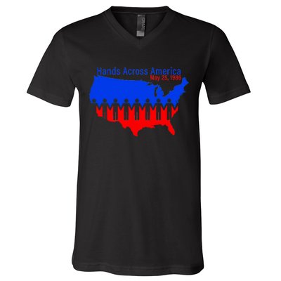 Hands Across America V-Neck T-Shirt