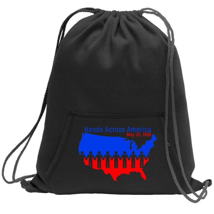 Hands Across America Sweatshirt Cinch Pack Bag