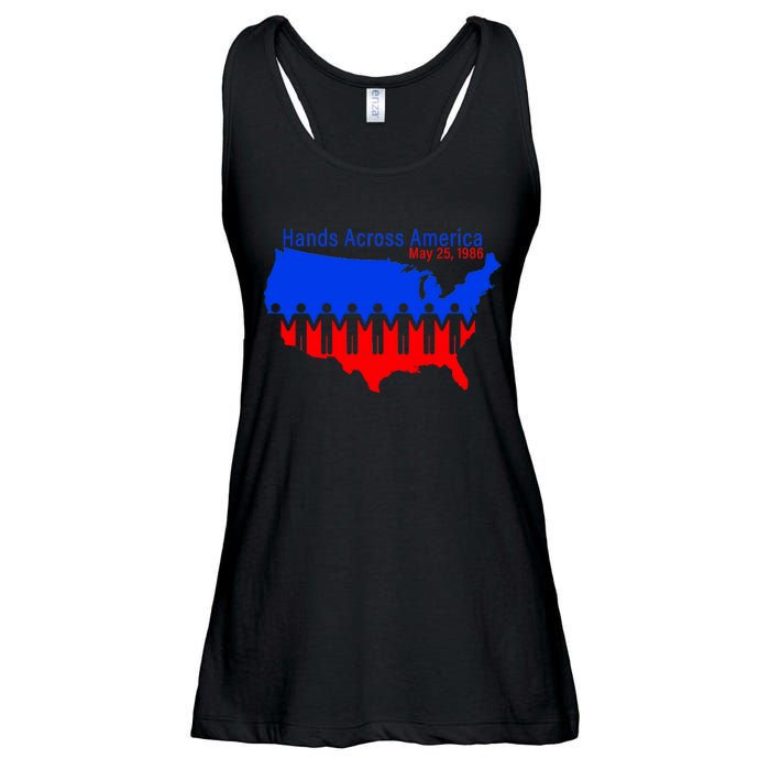 Hands Across America Ladies Essential Flowy Tank