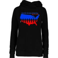 Hands Across America Womens Funnel Neck Pullover Hood