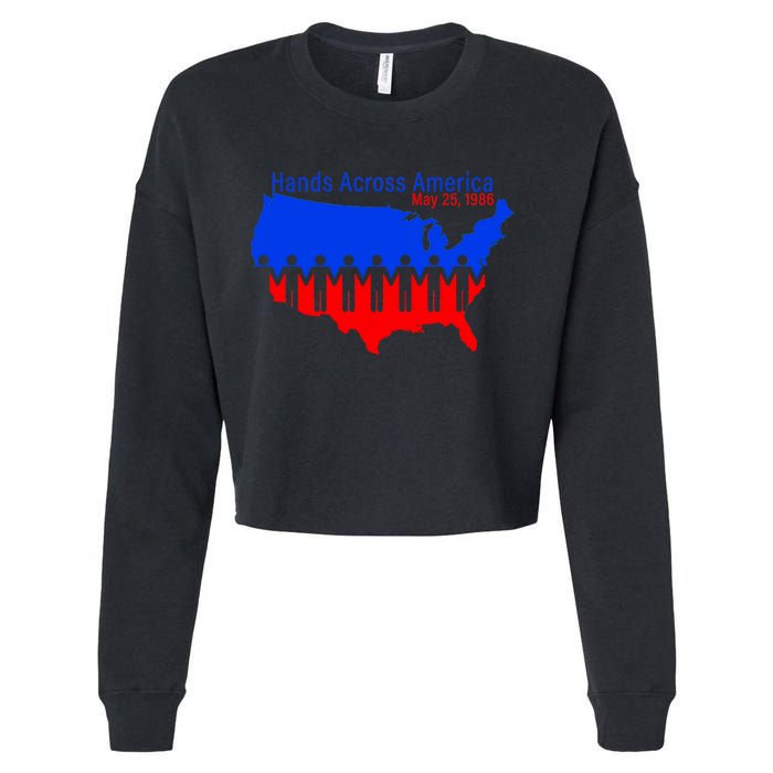 Hands Across America Cropped Pullover Crew