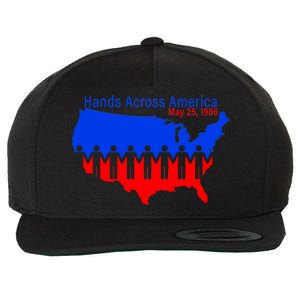 Hands Across America Wool Snapback Cap