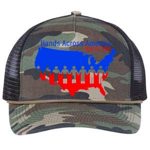 Hands Across America Retro Rope Trucker Hat Cap